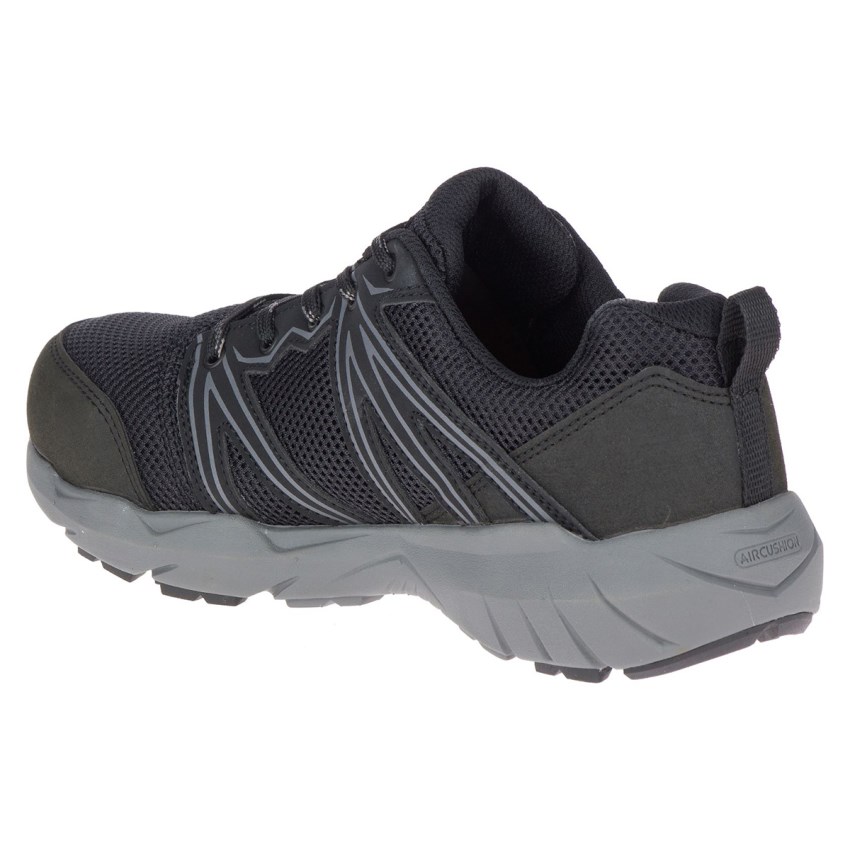 Chaussure de Securite Merrell Fullbench Superlite Alloy Toe Noir Femme | Q.Z.YYFD